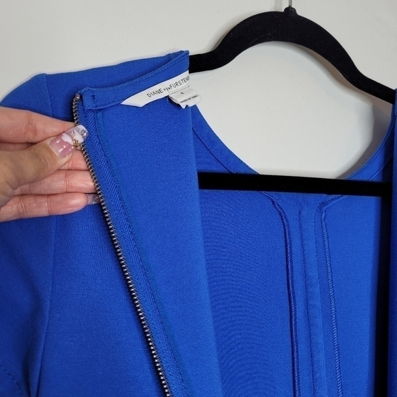 Diane Von Furstenberg Blue Cocktail Dress - Picture 11 of 15